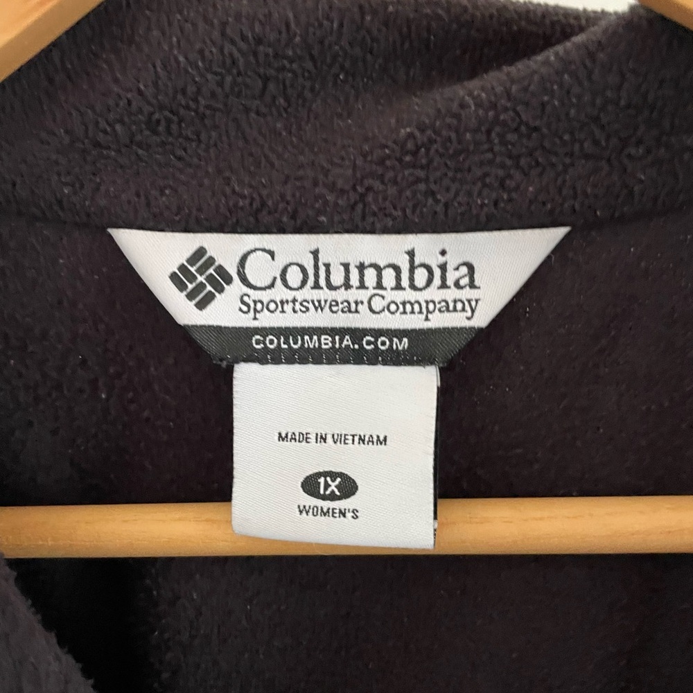 Columbia Black Fleece Zip Up Jacket - Picture 5 of 6